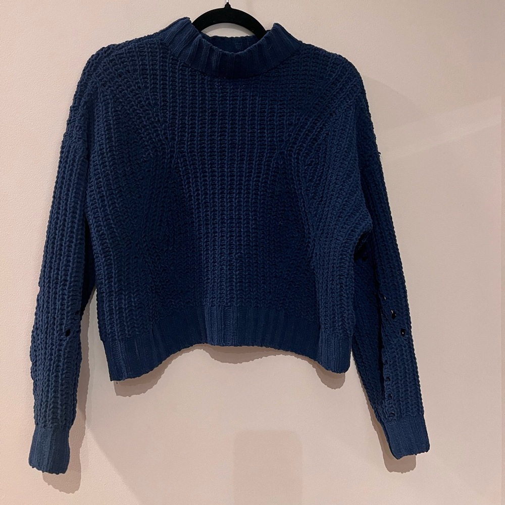 Hollister Blue Knit Sweater